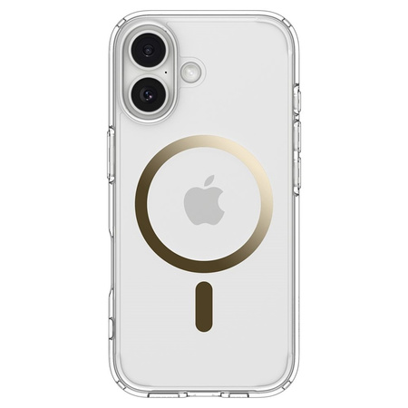 Spigen Ultra Hybrid Mag MagSafe - Etui do iPhone 17 (Clear/Gold) (ACS10382)