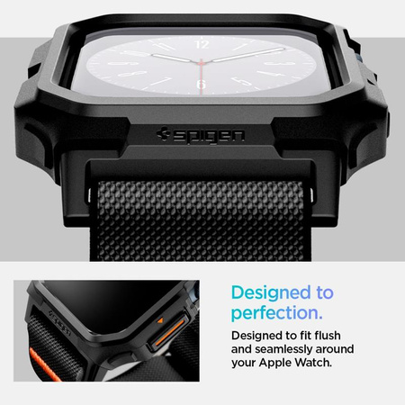 Spigen Lite Fit "Pro" - Etui z paskiem do Apple Watch 10 42 mm (Matte Black) (ACS08594)