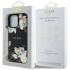 Guess Grained Printed Flower Pattern MagSafe - Etui do iPhone 16 Pro (czarny) (GUHMP16LPGNMPLMK)