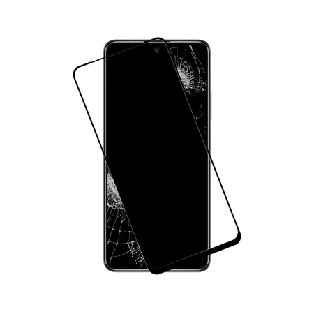 Crong 7D Nano Flexible Glass - Niepękające szkło hybrydowe 9H na cały ekran Xiaomi POCO M4 Pro 5G (CRG-7DNANO-PCM4P)