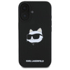 Karl Lagerfeld Silicone Choupette Head Print MagSafe - Etui iPhone 16 (czarny) (KLHMP16SSCHPPLK)