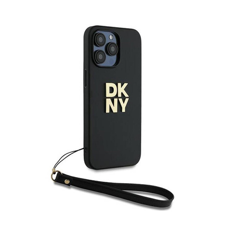 DKNY Wrist Strap Stock Logo - Etui iPhone 14 Pro Max (czarny) (DKHCP14XPBSWSK)