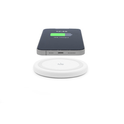 PURO Wireless Charging Station QI - Bezprzewodowa ładowarka indukcyjna Qi (biały) (PUFCCSQI10W2WHI)