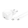 Belkin Ładowarka USB-C PD 30W, mała, biała + kabel Lightning (WCA008KQ1MWH-B5)