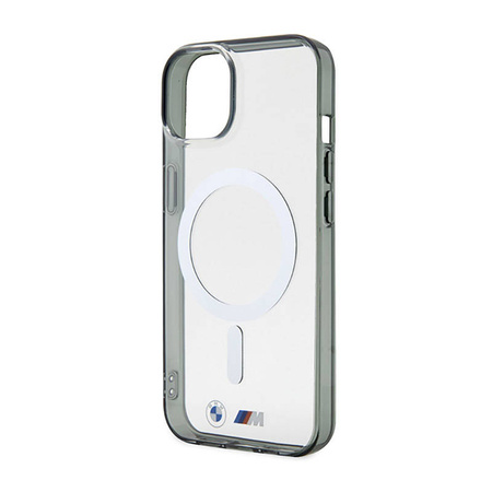 BMW Silver Ring MagSafe - Etui iPhone 14 (Przezroczysty) (BMHMP14SHCRS)