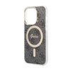 Guess 4G MagSafe - Etui iPhone 15 Pro (czarny) (GUHMP15LH4STK)
