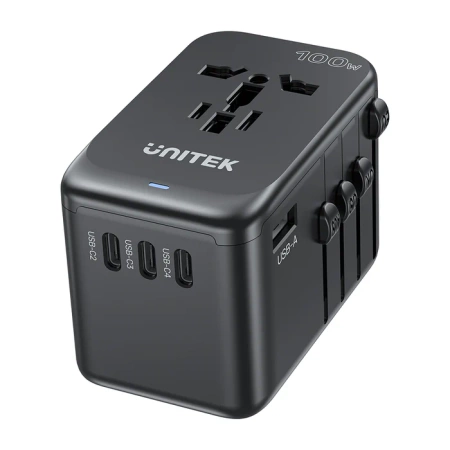 Unitek Ładowarka podróżna EU/US/UK/AUS PD 100 W (P1123ABK01)