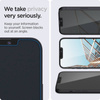 Spigen GLAS.TR EZ FIT Privacy 2-Pack - Szkło hartowane z filtrem prywatyzującym do iPhone 16e / iPhone 14 / iPhone 13 Pro / iPhone 13 2 szt (AGL03388)