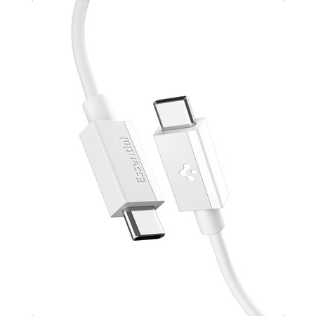 Spigen EB6020CC Essential - Kabel USB-C do USB-C PD 60W 2m (Biały) (ACA08719)