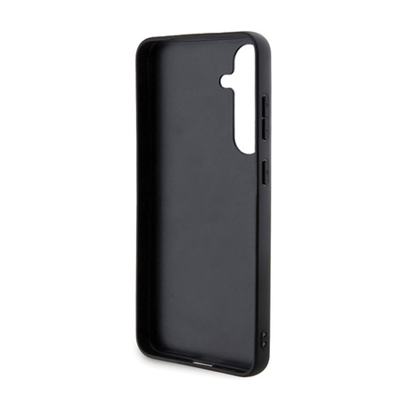 Karl Lagerfeld Saffiano Karl & Choupette Metal Pin - Etui Samsung Galaxy S24 (czarny) (KLHCS24SPSAKCMPK)