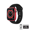 Crong Liquid - Pasek do Apple Watch 44/45/46/49 mm (czarny) (CRG-44LQB-BLK)