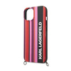 Karl Lagerfeld Color Stripes Strap - Etui iPhone 14 (różowy) (KLHCP14SSTSTP)