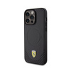 Ferrari Carbon Metal Logo MagSafe - Etui iPhone 15 Pro Max (czarny) (FEHMP15XPTEK)