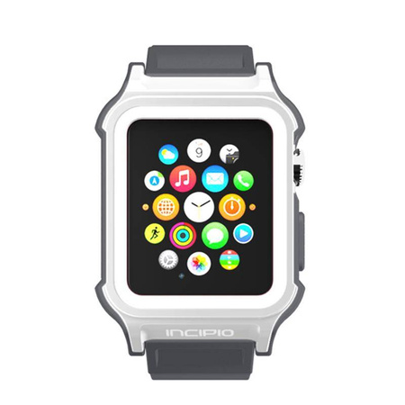 Incipio Octane Strap - Pancerny pasek do Apple Watch, obudowa 38/40/41 mm (biały/szary) (WBND-016-WHTGRY)