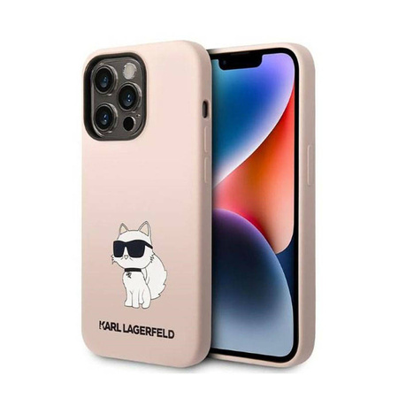 Karl Lagerfeld Silicone NFT Choupette - Etui iPhone 14 Pro Max (różowy) (KLHCP14XSNCHBCP)