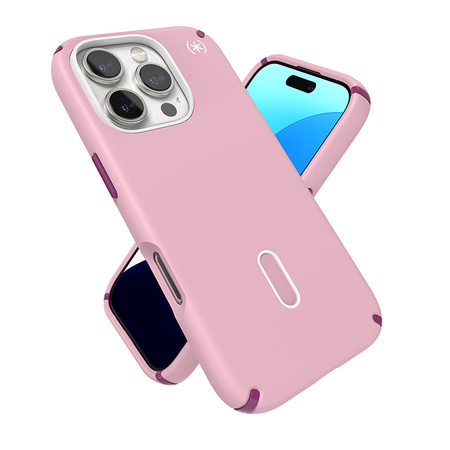 Speck Presidio2 Pro ClickLock & MagSafe - Etui iPhone 16 Pro (Wednesday Pink / Boysenberry Purple / White) (150700-3250)