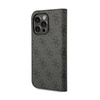 Guess 4G Metal Camera Outline Booktype Case - Etui iPhone 14 Pro (czarny) (GUBKP14LHG4SHK)