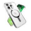 Speck Presidio Perfect-Clear ClickLock & Magsafe - Etui iPhone 15 Pro (Clear / Chrome Finish / Serene Silver) (150449-3199)