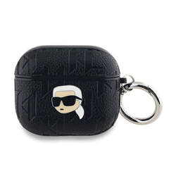 Karl Lagerfeld Monogram Karl Head - Etui AirPods 3 (czarny) (KLA3PGKIPK)