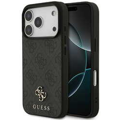 Guess 4G Small 4G and Classic MagSafe - Etui do iPhone 17 Pro (czarny) (GUHMP17LP4SM4MK)