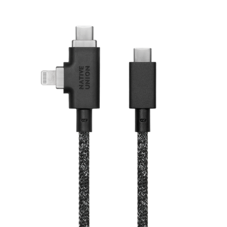 Native Union Belt Cable Duo Pro 240W - kabel USB-C - USB-C / lightning, 2,4 m (cosmos) (BELT-PROCCL-COS-NP)
