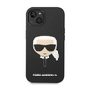 Karl Lagerfeld Silicone Ikonik Karl`s Head - Etui iPhone 14 Plus (czarny) (KLHCP14MSLKHBK)