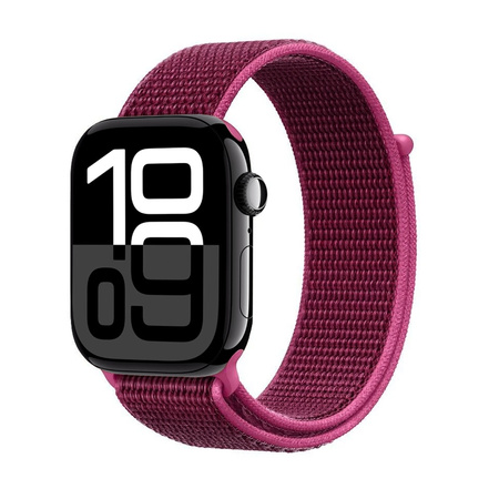 Crong Nylon - Pasek sportowy do Apple Watch 38/40/41/42 mm (Magenta Fusion) (CRG40NLBDFR)