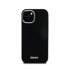 DKNY Liquid Silicone Small Metal Logo MagSafe - Etui iPhone 15 / 14 / 13 (czarny) (DKHMP15SSMCHLK)