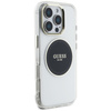 Guess IML Metal Colored Circle Classic Logo MagSafe - Etui do iPhone 16 Pro (czarny) (GUHMP16LHTDRCEDK)