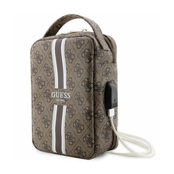 Guess 4G Printed Stripes Travel Universal Bag - Organizer na akcesoria (Brązowy) (GUHBP4RPSW)