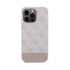 Guess 4G Bottom Stripe Collection - Etui iPhone 15 Pro Max (różowy) (GUHCP15XG4GLPI)