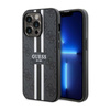 Guess 4G Printed Stripes MagSafe - Etui iPhone 14 Pro Max (Czarny) (GUHMP14XP4RPSK)