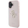 Guess Grained Big 4G Logo Small Classic Logo - Etui do iPhone 16 (różowy) (GUHCP16SPGT4MBP)