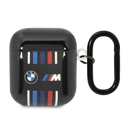BMW Multiple Colored Lines - Etui AirPods 1/2 gen (Czarny) (BMA222SWTK)