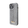 Guess Sequin Script Metal - Etui iPhone 15 (srebrny) (GUHCP15SPSFDGSS)