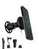 Mophie Snap+ Wireless Vent Mount - magnetyczny uchwyt samochodowy na kratkę nawiewu z bezprzewodowym ładowaniem 15W, wspierający ładowanie MagSafe oraz Qi2 (black) (401313369)