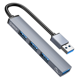 Orico Hub USB 5Gbps 1*USB-A 3.1, 3*USB-A 2.0, aluminiowy (AH-A13-GY-EP-HW)