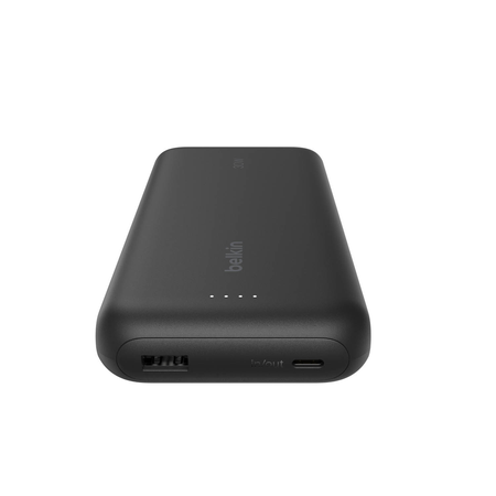 Belkin Powerbank 20 000 mAh, 30W, wbudowany kabel USB-C, USB-C, USB-A, czarny (BPB024HQBK)