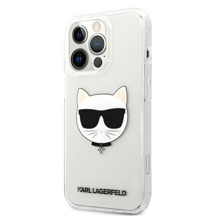 Karl Lagerfeld Choupette Head - Etui iPhone 13 Pro Max (przezroczysty) (KLHCP13XCTR)