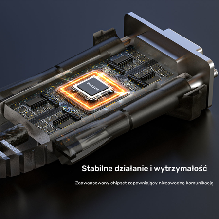 Unitek Kabel szeregowy USB-A na RS232 (DB9F) (Y-1105D01)