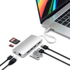 Satechi Hub Multiport V2 z USB-C na HDMI, Ethernet, USB 3.0, SD, microSD - Srebrny (ST-TCMA2S)