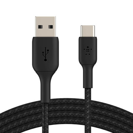 Belkin kabel pleciony USB-C/USB-A M/M 2M - czarny (CAB002BT2MBK)