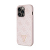Guess Crossbody 4G Metal Logo - Etui iPhone 15 Pro (różowy) (GUHCP15LP4TDSCPP)