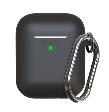 KeyBudz Elevate Keychain - silikonowe etui ochronne do AirPods 1/2 (black) (RT_PSK_BLK)