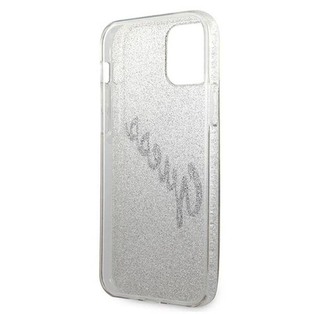 Guess Glitter Gradient Script - Etui iPhone 12 mini (złoty) (GUHCP12SPCUGLSGO)
