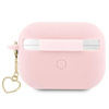 Guess Silicone Heart Charm - Etui AirPods Pro 2 (różowy) (GUAP2LSCHSP)