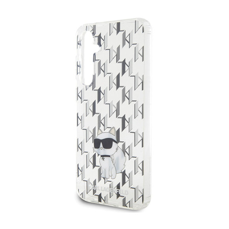Karl Lagerfeld Monogram Choupette - Etui Samsung Galaxy S23 FE (przezroczysty) (KLHCS23FEHNCMKLT)