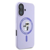 Karl Lagerfeld Silicone Karl & Choupette Ring MagSafe - Etui iPhone 16 Plus (fioletowy) (KLHMP16MSCMKCRHU)