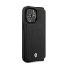 BMW Leather Diamond Pattern - Etui iPhone 14 Pro (Czarny) (BMHCP14L22RFGK)