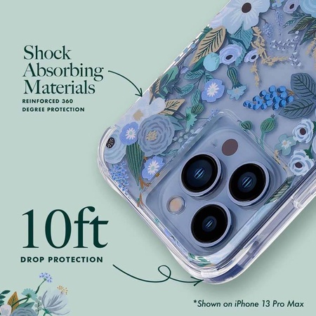 Rifle Paper Clear - Etui iPhone 14 Pro Max (Garden Party Blue) (RP049320)
